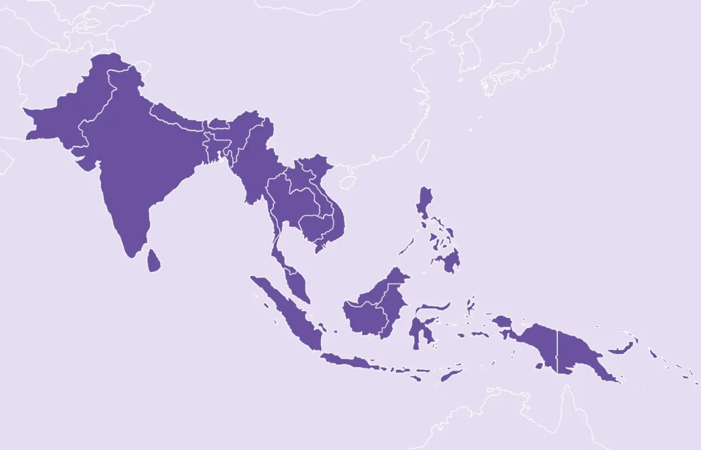 Map of asia